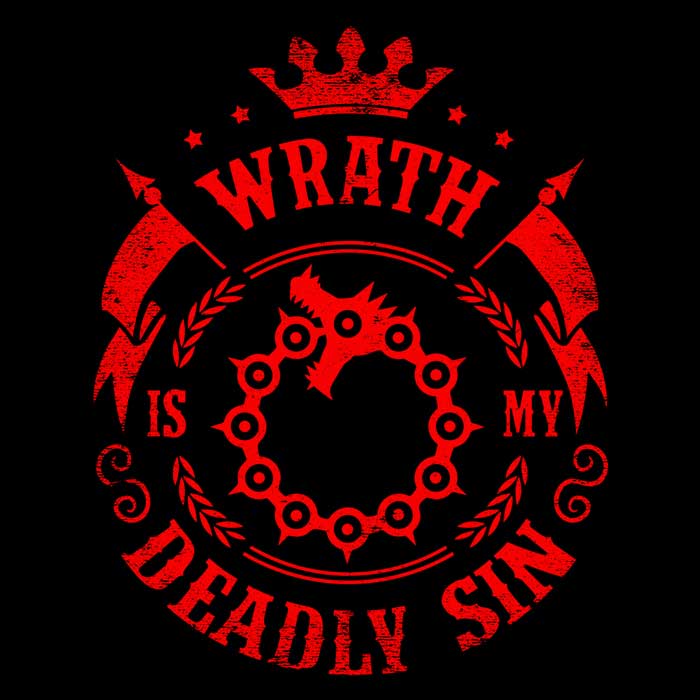 Typhoonic Art's 'Wrath is My Sin' - Stylish Men's T-Shirts