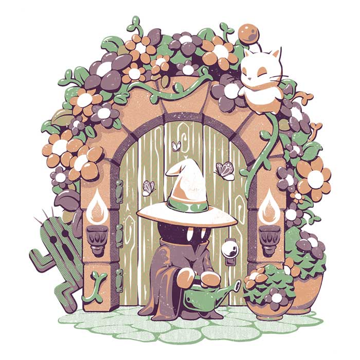 Enchanting Fantasy Garden - Stylish Men's Apparel