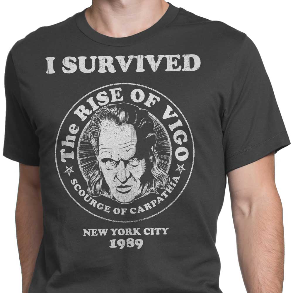 Men's 'I Survived Vigo' Apparel - T-Shirts in Various Sizes