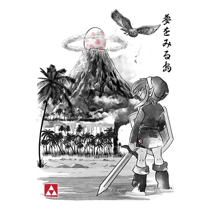 Men's Hero's Awakening Sumi-e Stylish Apparel Collection