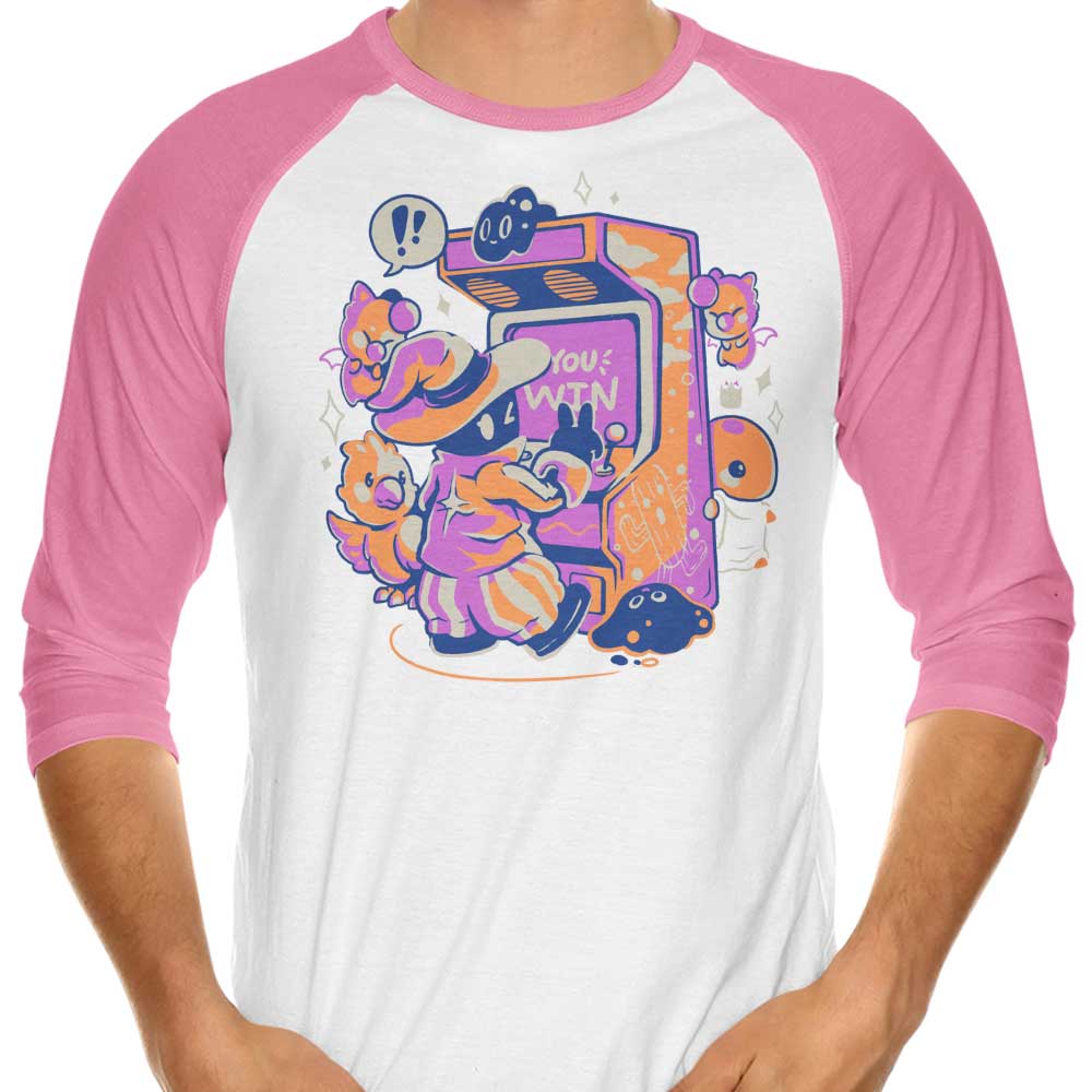 Magical Arcade Style 3/4 Sleeve Raglan Men's Casual T-Shirt