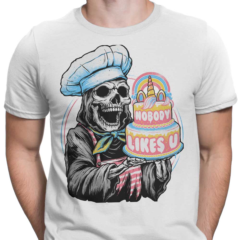 Glitchygorilla's Doom Cake Men's T-Shirts in Various Sizes