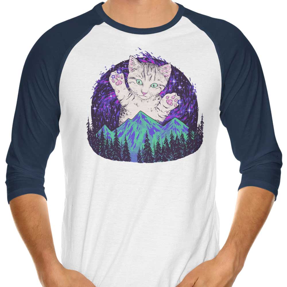 Aurora Meowalis Stylish 3/4 Sleeve Raglan T - Shirt