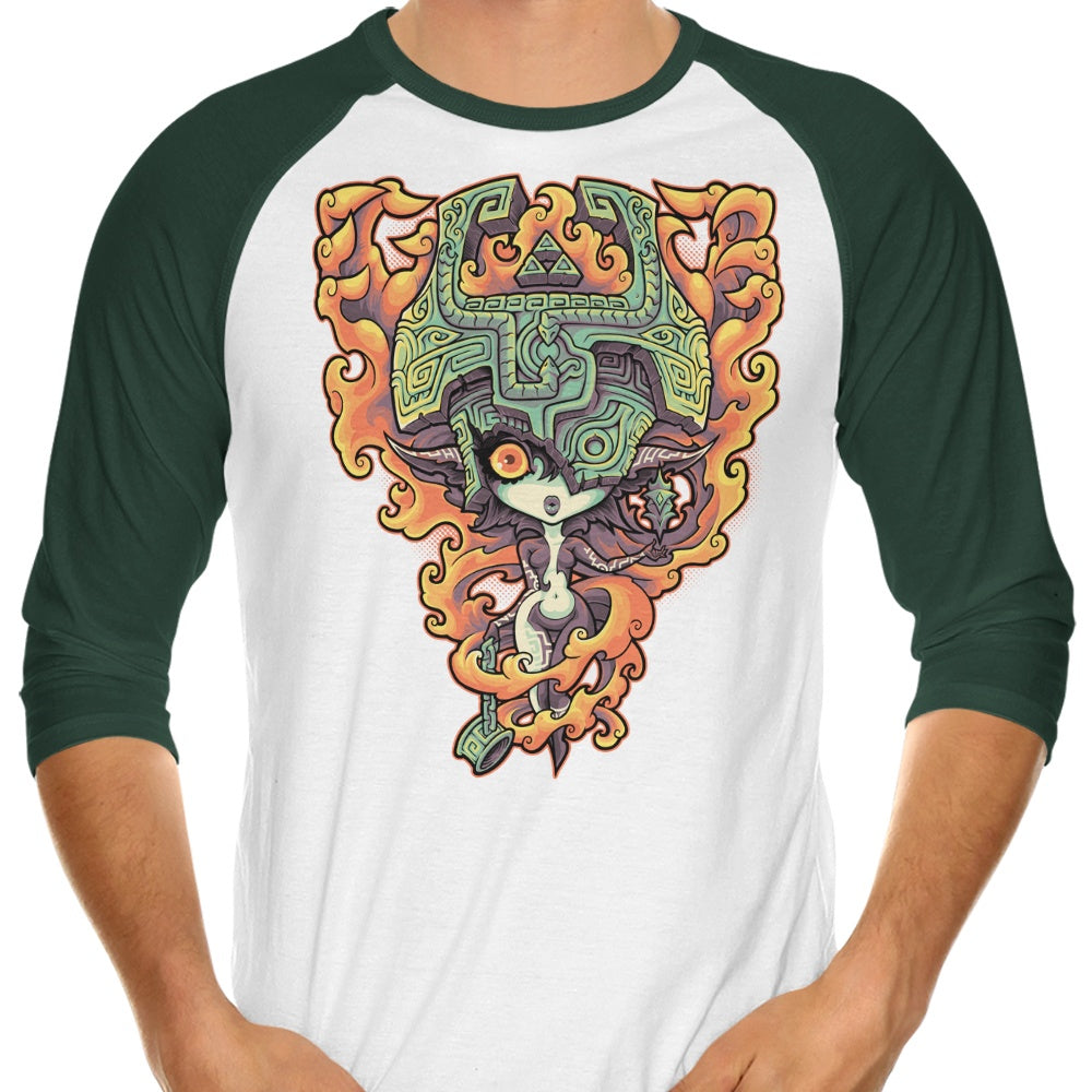 Midnight 3/4 Sleeve Raglan Style T-Shirt for a Trendy Look