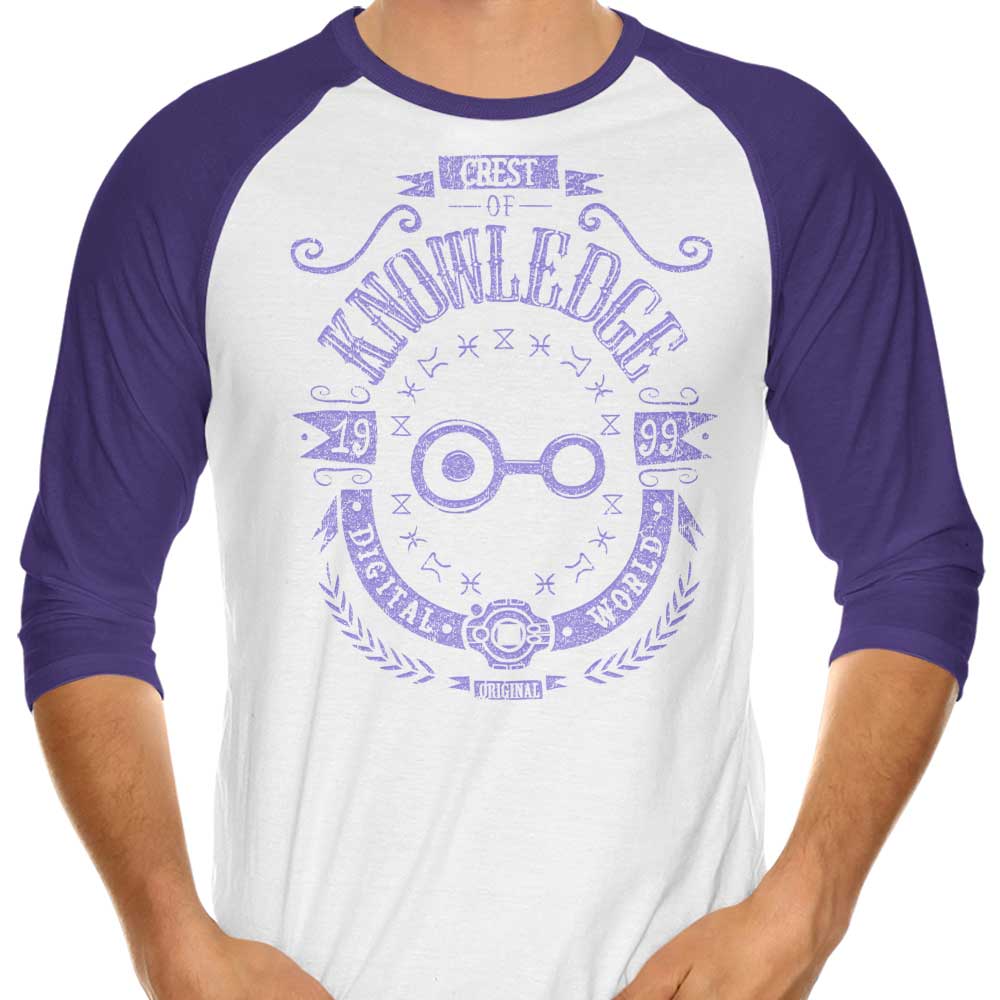 Typhoonic Art's 3/4 Sleeve Raglan Digital Knowledge T-Shirt