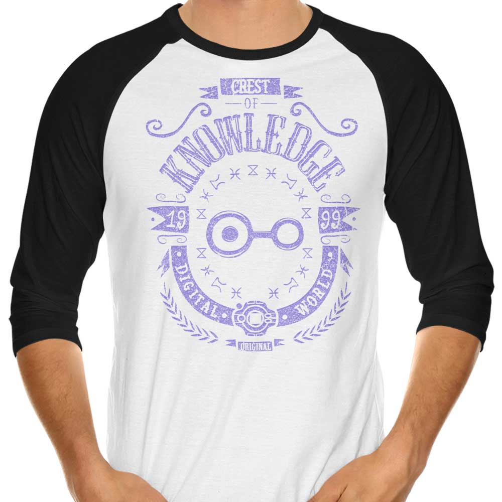 Typhoonic Art's 3/4 Sleeve Raglan Digital Knowledge T-Shirt