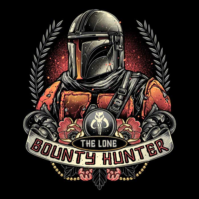 The Solitary Bounty Hunter - 3/4 Sleeve Raglan Style T-Shirt for Fashion Enthusiasts