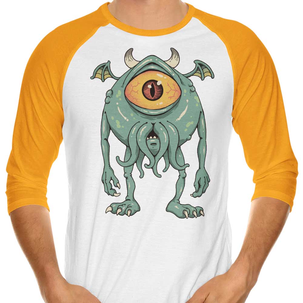 XENOS Cthulhu Inc Stylish 3/4 Sleeve Raglan T - Shirt