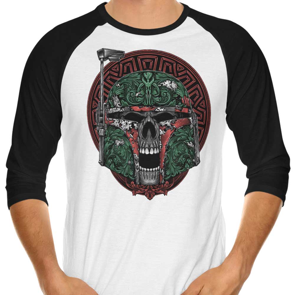 Skull Hunter 3/4 Sleeve Raglan Style Men's T-Shirt