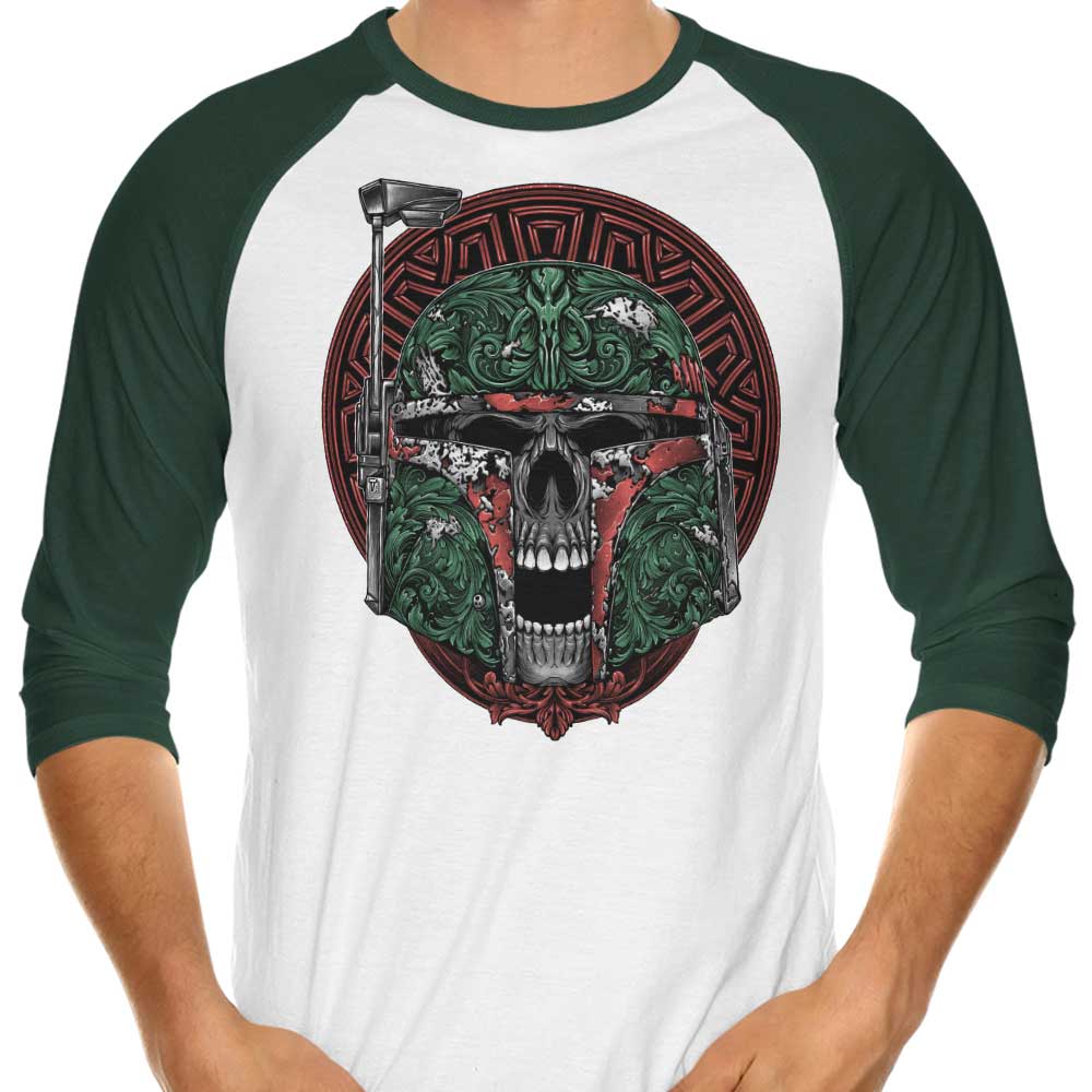 Skull Hunter 3/4 Sleeve Raglan Style Men's T-Shirt