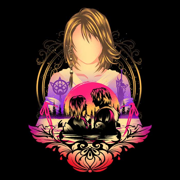 Stylish Lady Summoner 3/4 Sleeve Raglan Women's T-Shirt