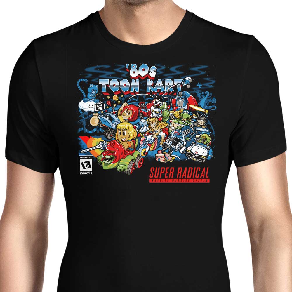 80's Toon Kart Retro Themed Men's Clothing - T-Shirts and Premium T-Shirts