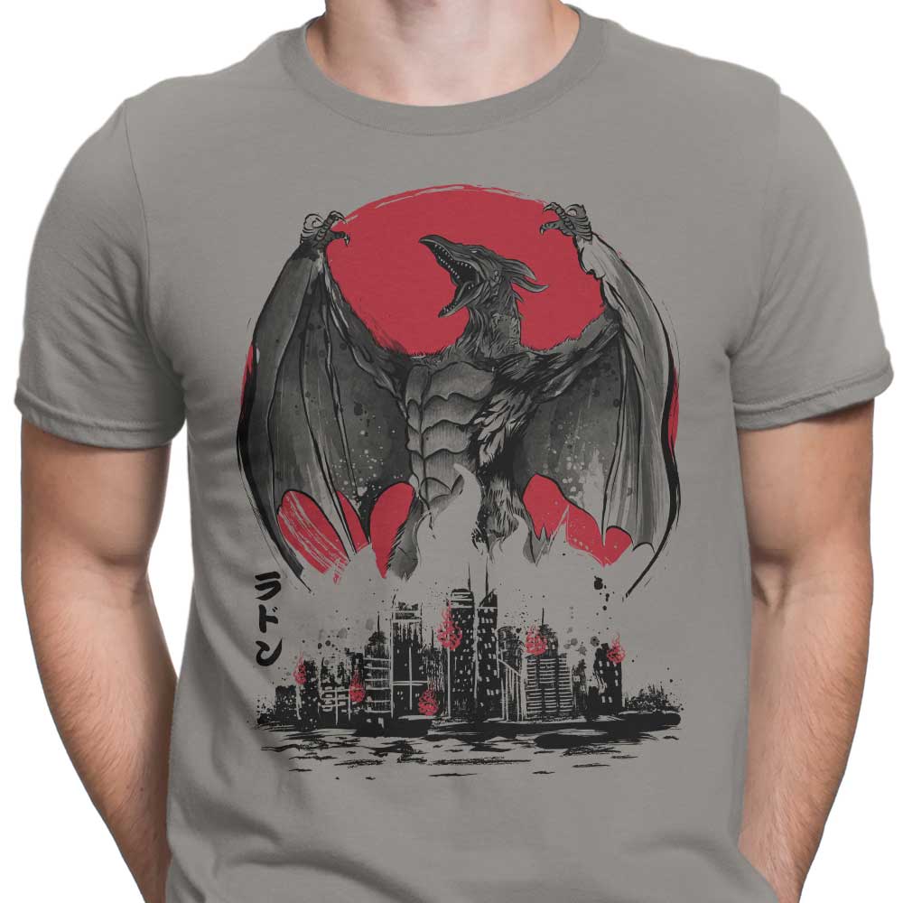 Dr. Monekers' Pteranodan Rising Sumi-e Men's Stylish Cotton Apparel