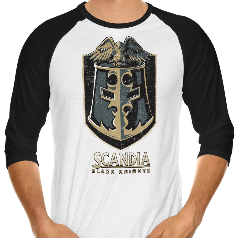 Scandia Black Knights 3/4 Sleeve Stylish Raglan T - Shirt
