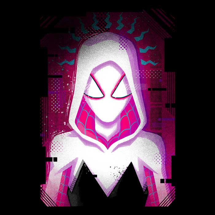 Glitched Gwen Inspired Men's Fashion Apparel Collection