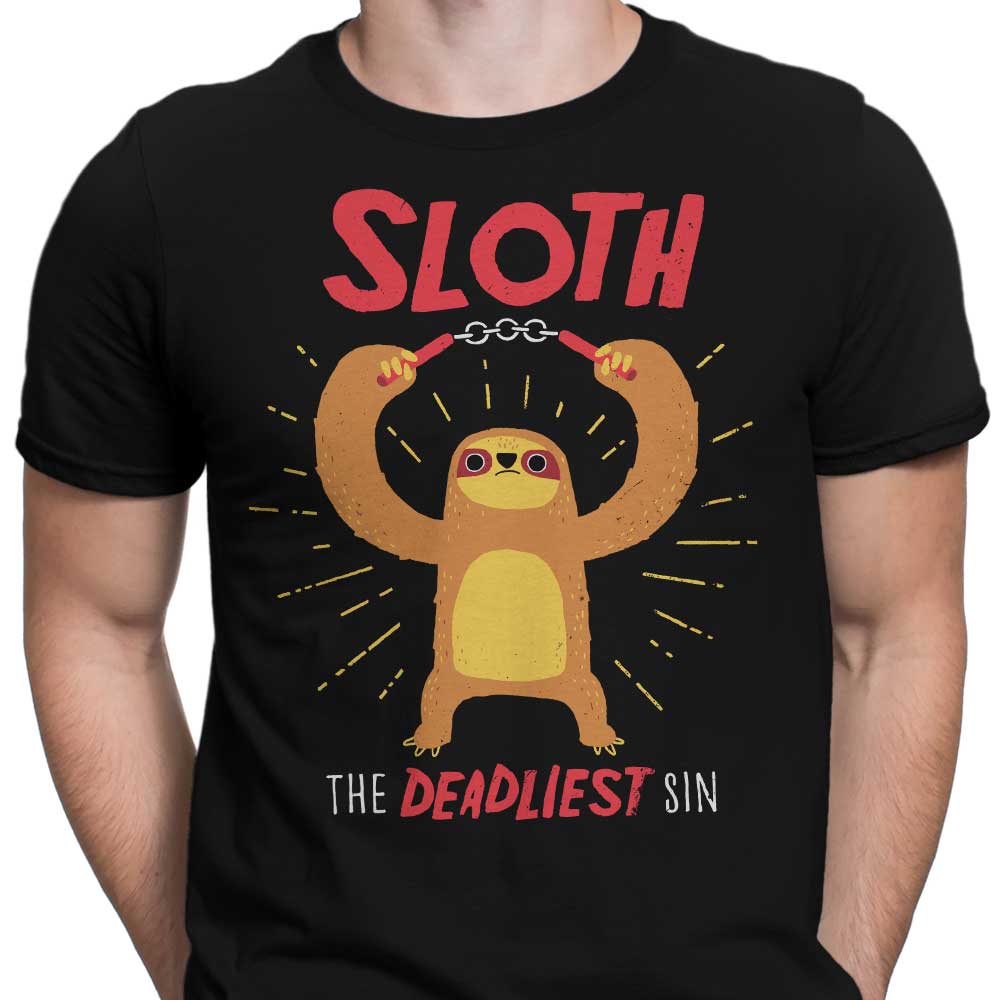The Deadliest Sin - A Collection of Men's Apparel Including T-Shirts and Premium T-Shirts