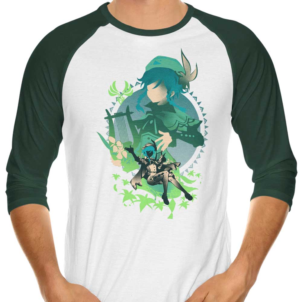 Hypertwenty's Windborne Bard Venti 3/4 Sleeve Raglan Stylish T-Shirt