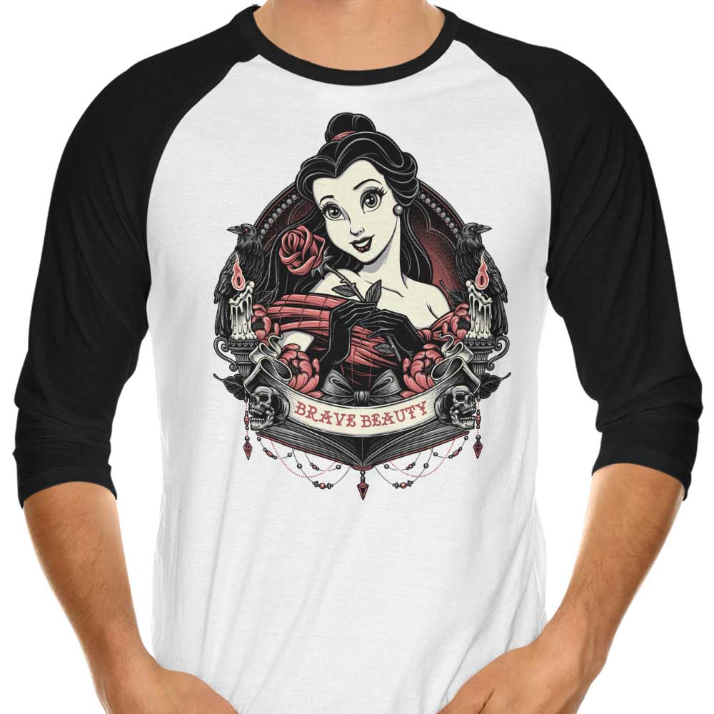 Stylish 3/4 Sleeve Raglan T-Shirt by Brave Beauty for Fashionable Look