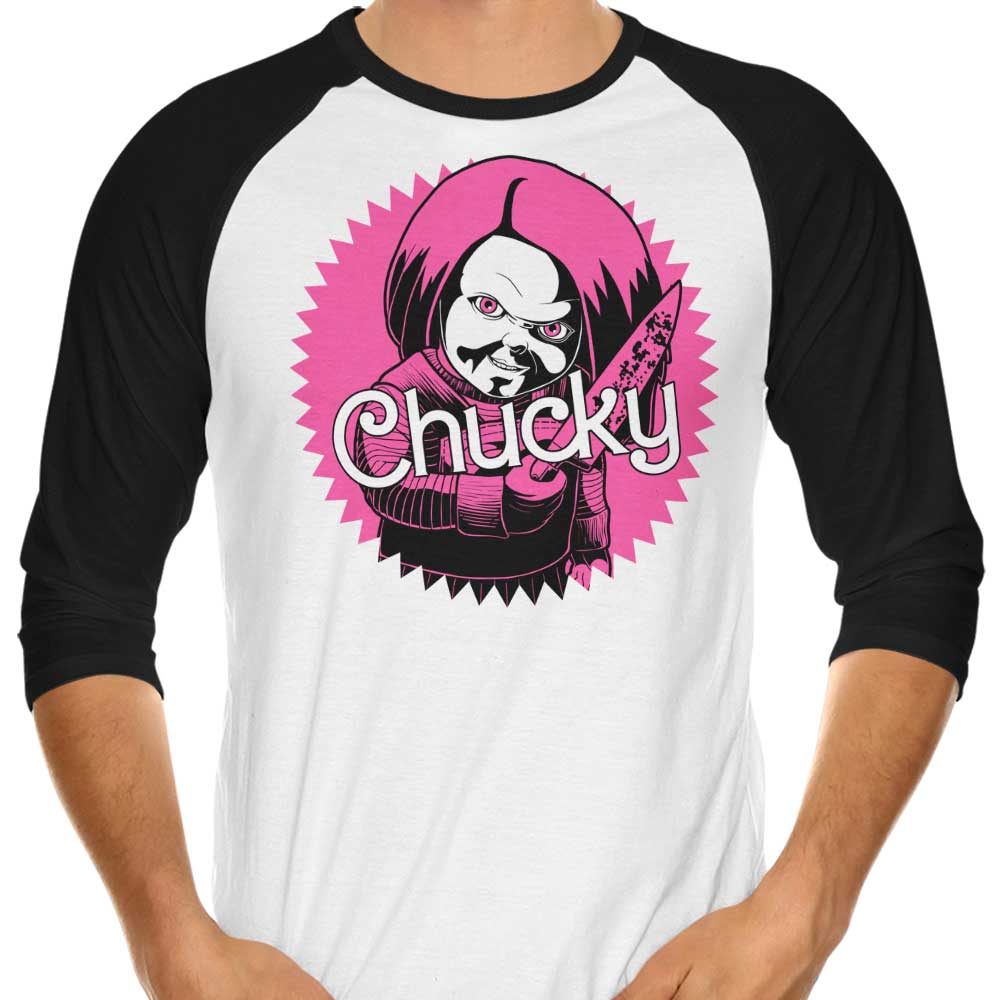 Malibu Doll Women's 3/4 Sleeve Raglan Style T-Shirt for Fashionable Wear