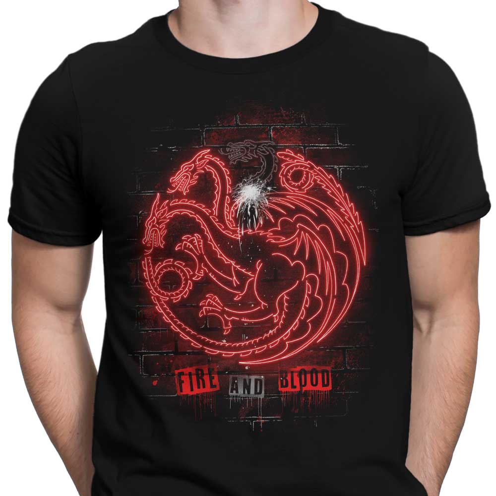 Men's Neon Dragons Apparel - Trendy T-Shirts for Modern Men