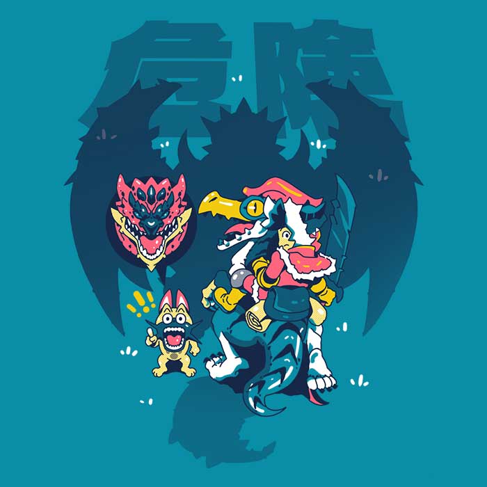 Sketchdemao's 3/4 Sleeve Raglan T-Shirt - Danger Looms