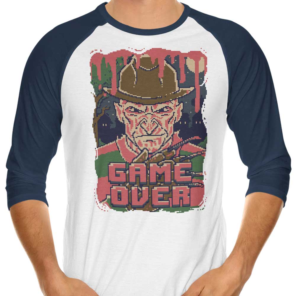 Danielmorris1993's Pixel Nightmare 3/4 Sleeve Raglan Stylish T-Shirt