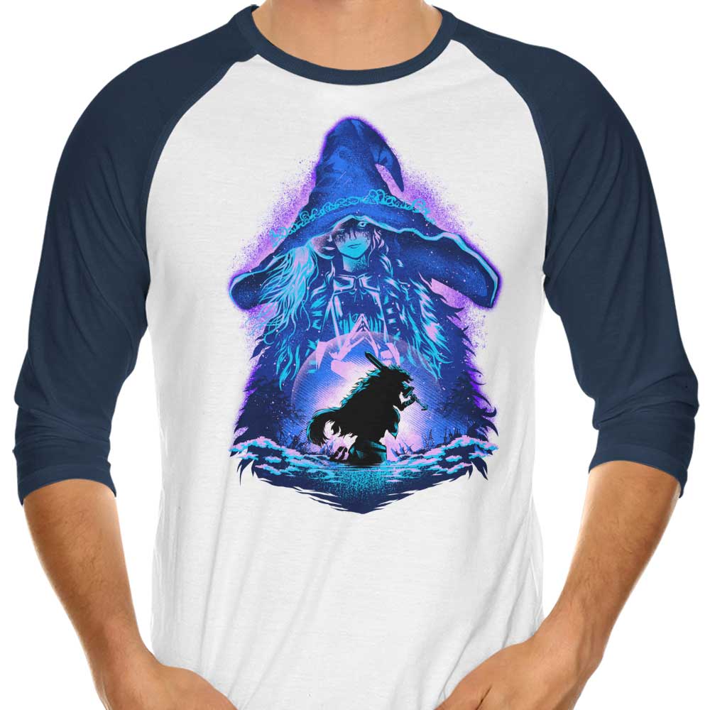 Hypertwenty's Enchanting Lunar Princess 3/4 Sleeve Raglan T-Shirt