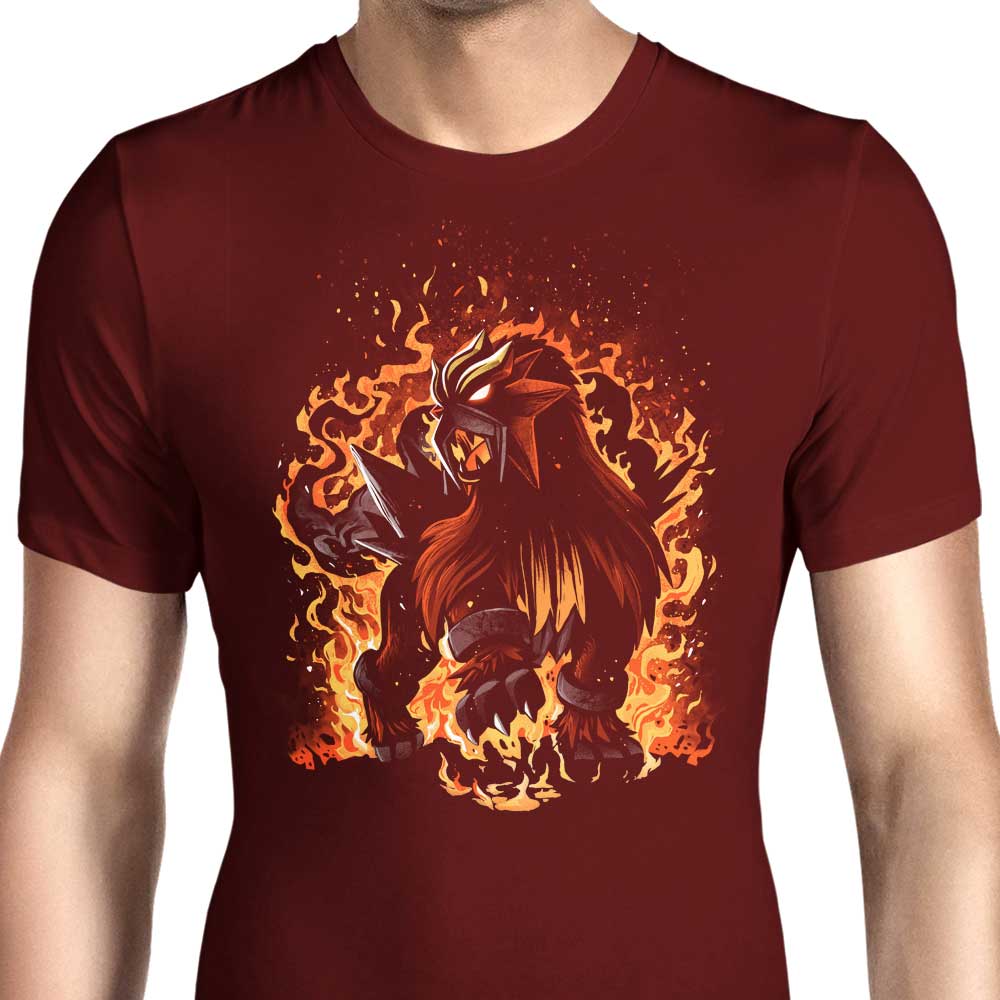 The Fierce Roaring Flames Beast - Stylish Men's Clothing Apparel