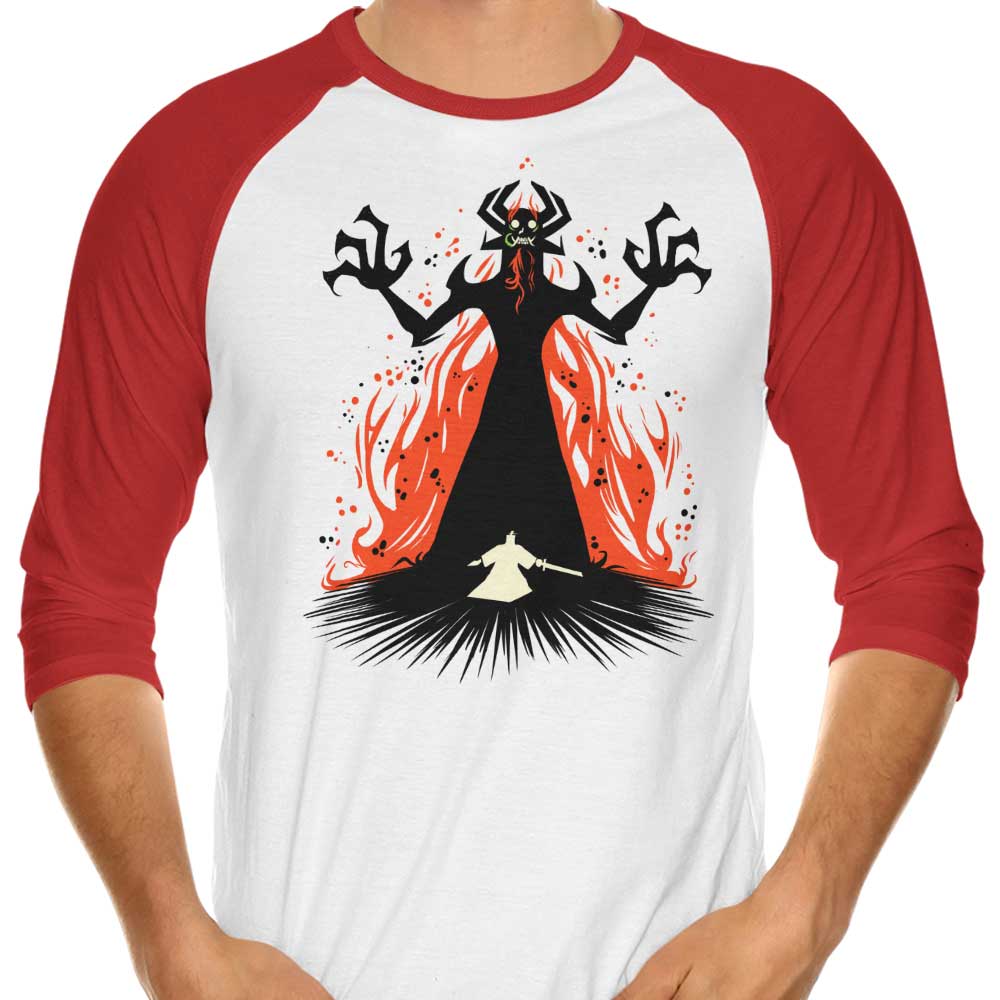 3/4 Sleeve Raglan T-Shirt - The Lord of Darkness Design