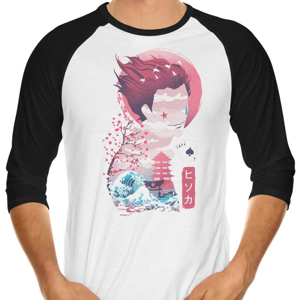 Dandingeroz's Ukiyo - e Inspired 3/4 Sleeve Raglan T - Shirt