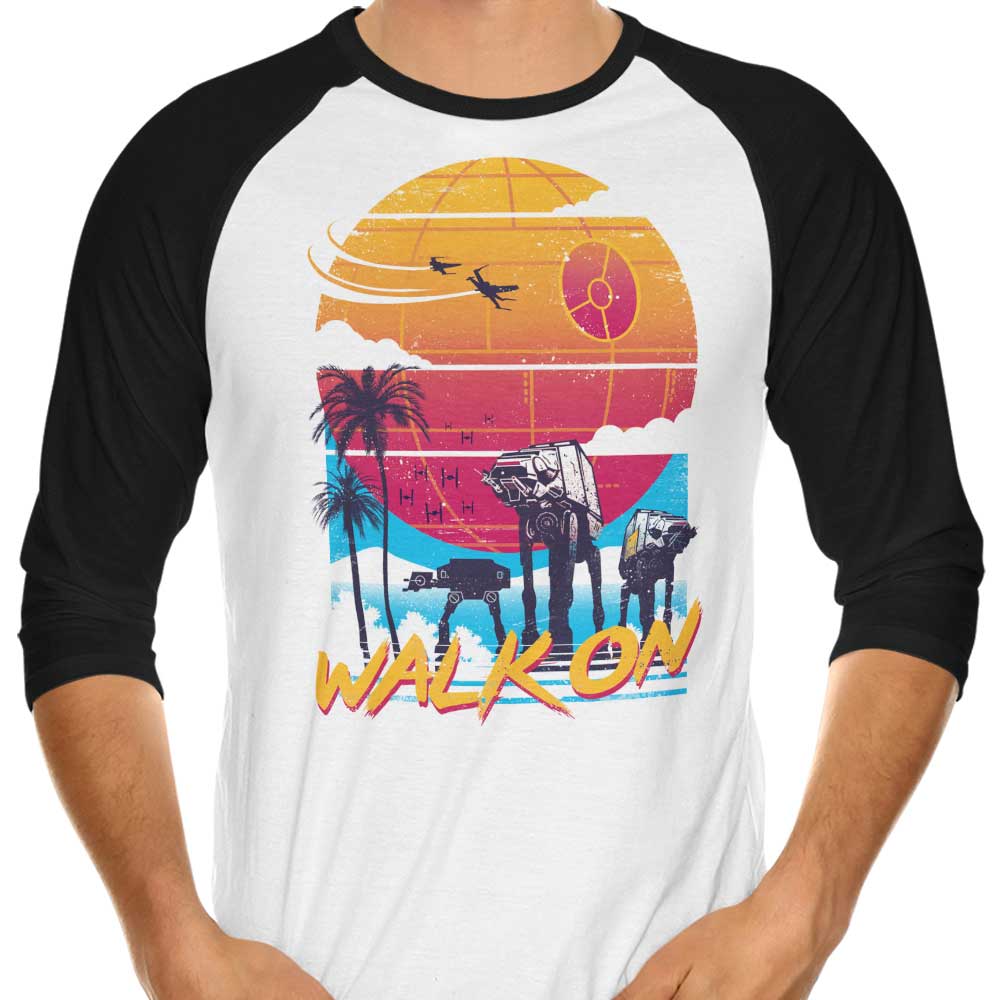 XENOS Walk On Three - Quarter Sleeve Raglan Style T - Shirt for Casual Wear