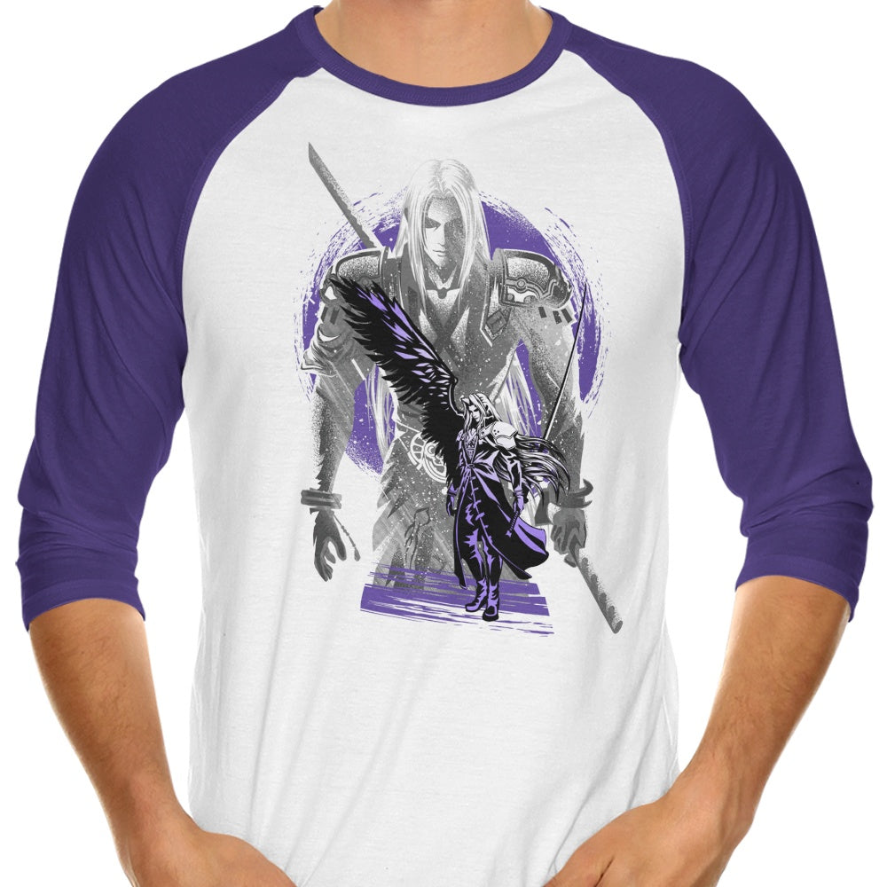 Hypertwenty's Stylish 3/4 Sleeve Raglan T-Shirt with One - Winged Silhouette