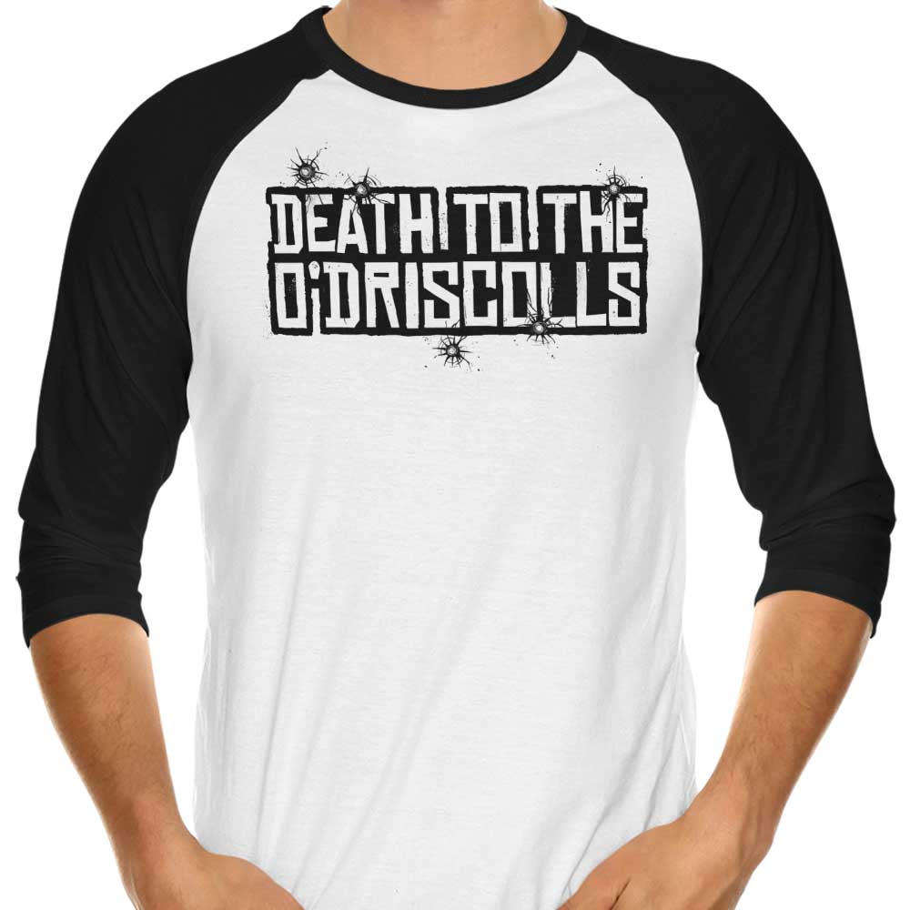 Paula Garcia's 'Death to the Gang' 3/4 Sleeve Raglan Style T-Shirt for Fashion Enthusiasts