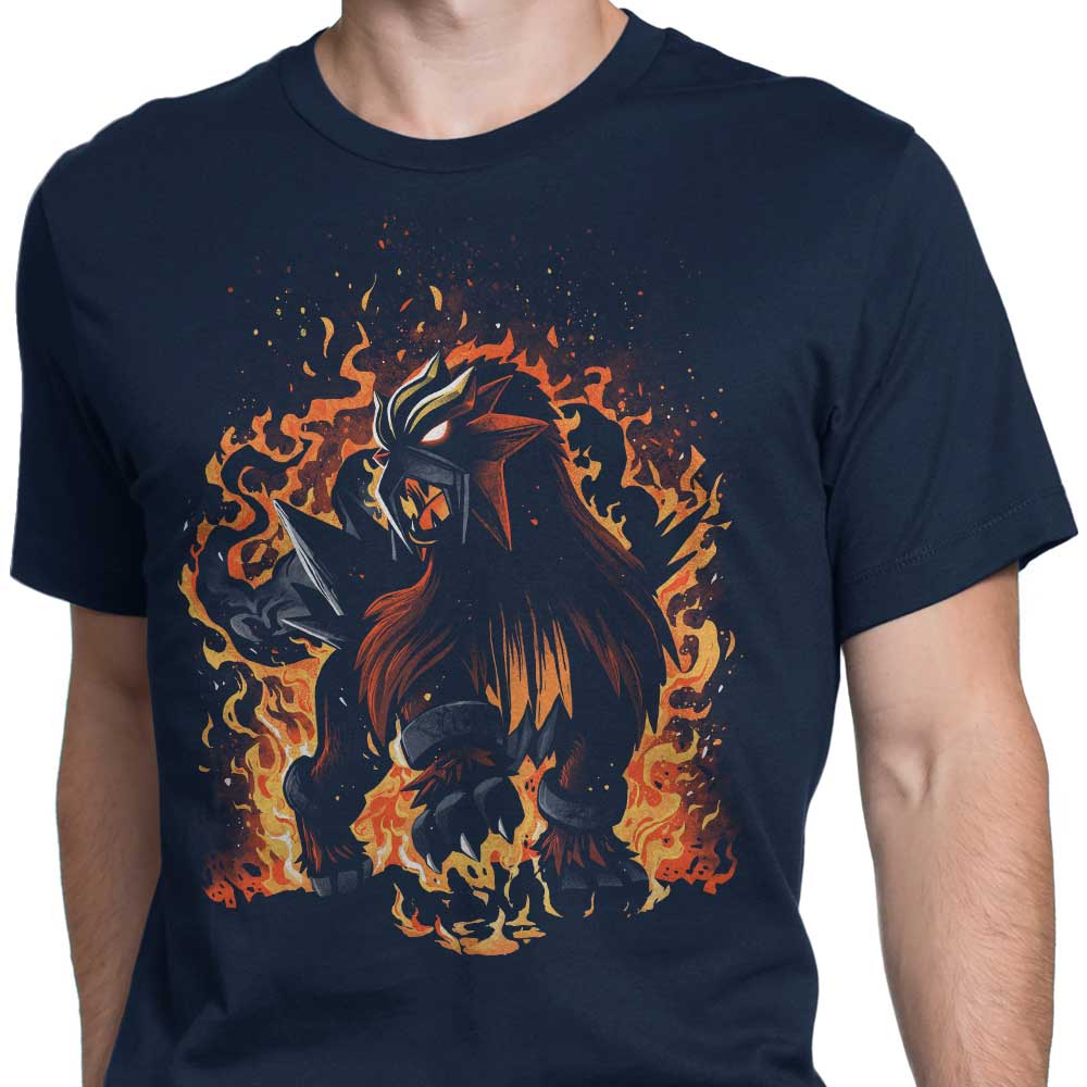 The Fierce Roaring Flames Beast - Stylish Men's Clothing Apparel