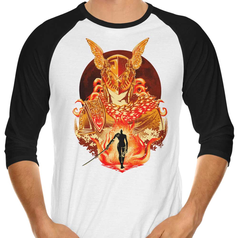 Hypertwenty's Stunning Scarlet Aeonia 3/4 Sleeve Raglan Style T-Shirt for Fashion Enthusiasts