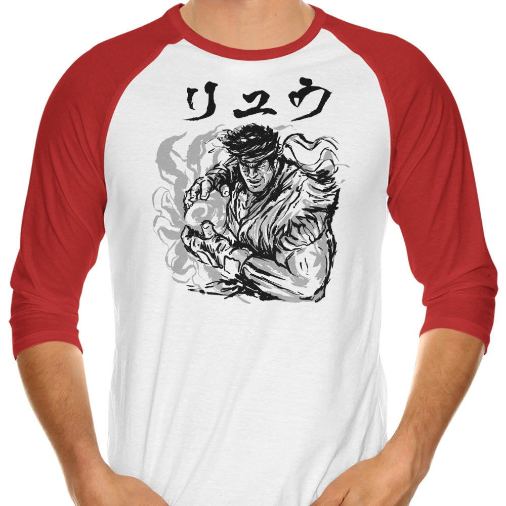 Ansatsuken Copia Replica - 3/4 Sleeve Raglan Style T-Shirt for Fashion Lovers