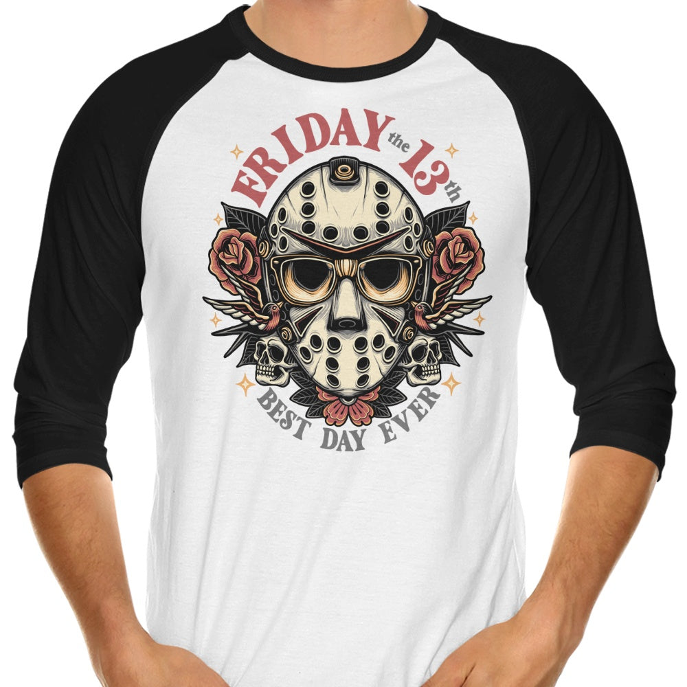The Best Day Ever 3/4 Sleeve Raglan Style T-Shirt for Unforgettable Moments