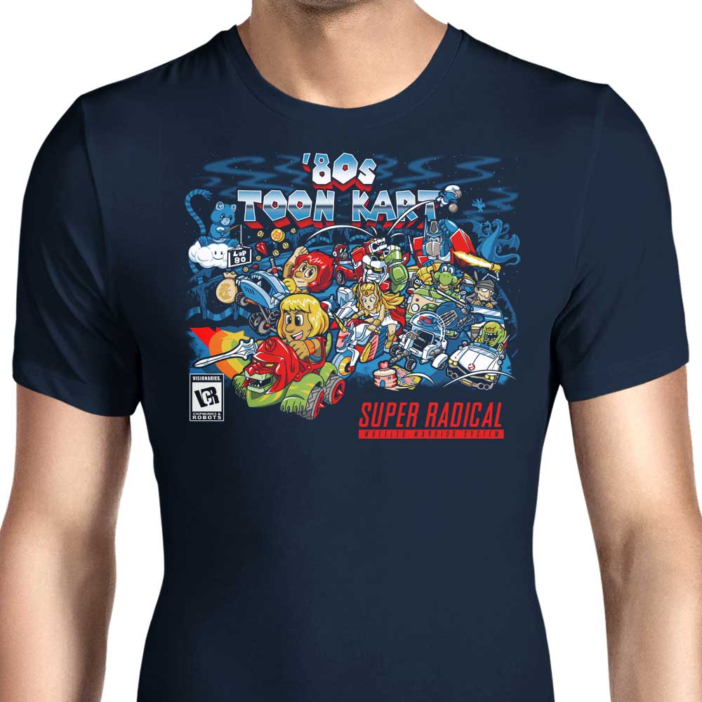 80's Toon Kart Retro Themed Men's Clothing - T-Shirts and Premium T-Shirts