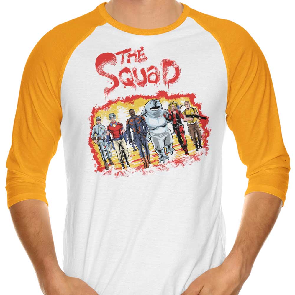Zascanauta's The Squad 3/4 Sleeve Stylish Raglan T - Shirt