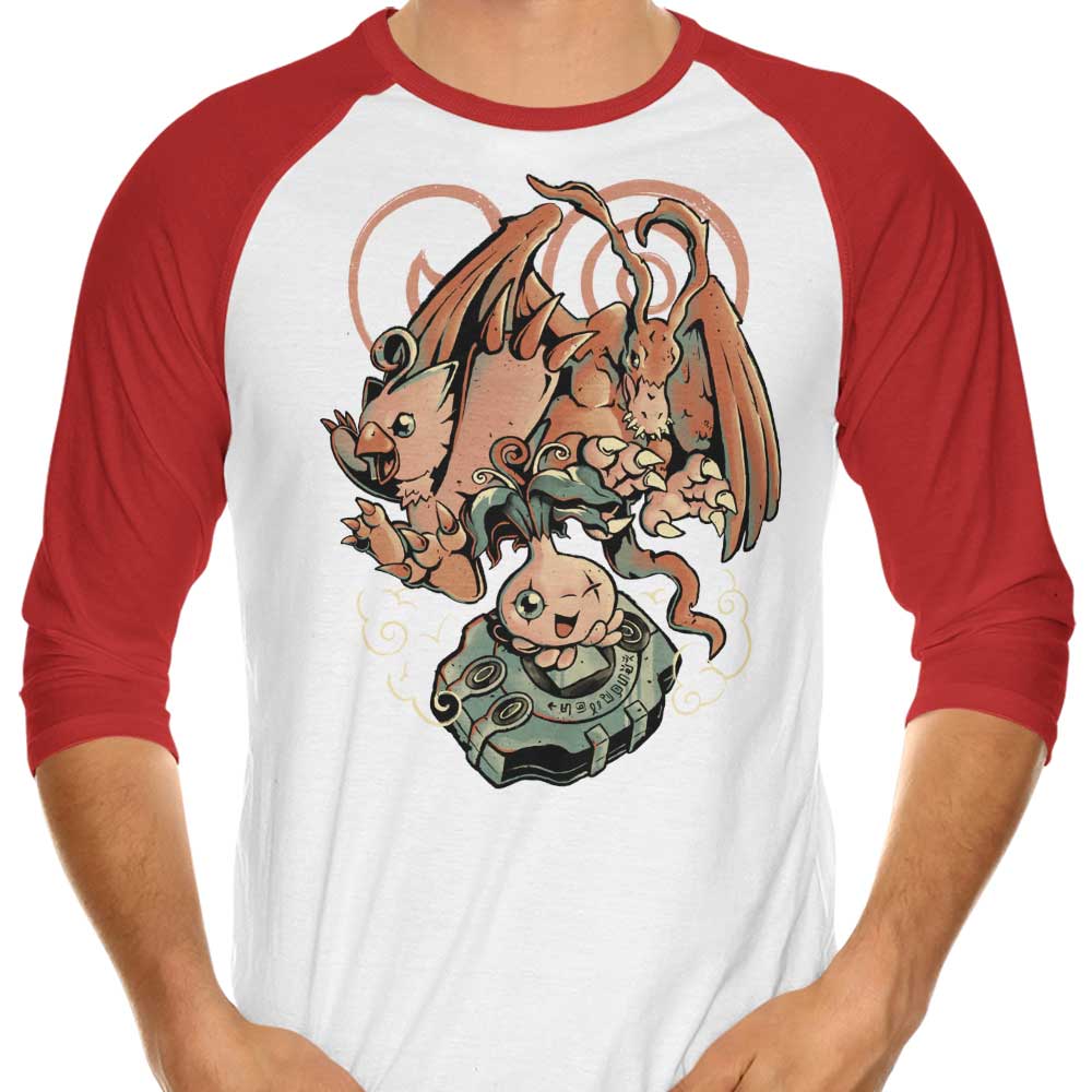 Digital Bird Evolution 3/4 Sleeve Raglan Stylish T-Shirt