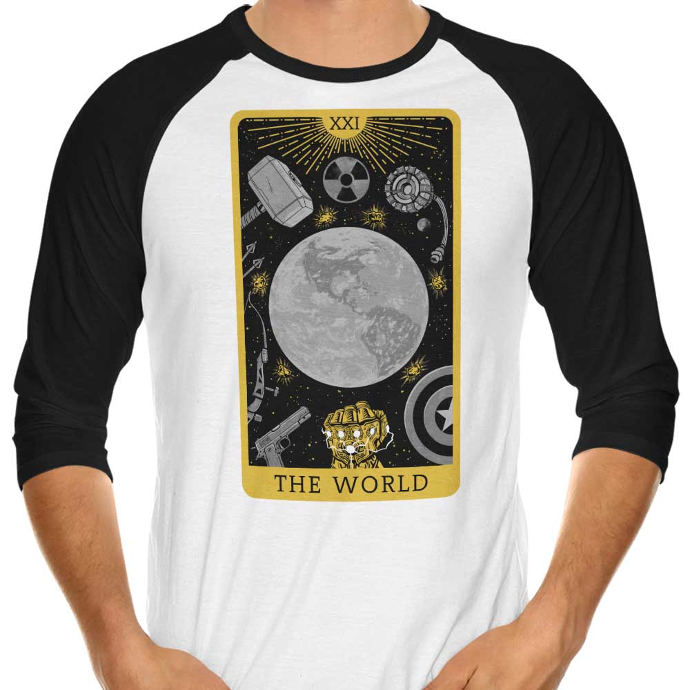 Tarot - The World 3/4 Sleeve Raglan Style T-Shirt for Fashion Lovers