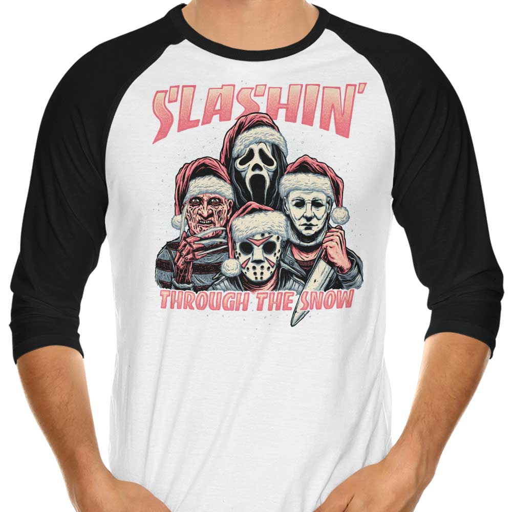 Horror Rhapsody - Stylish 3/4 Sleeve Raglan T-Shirt for Fashion Enthusiasts