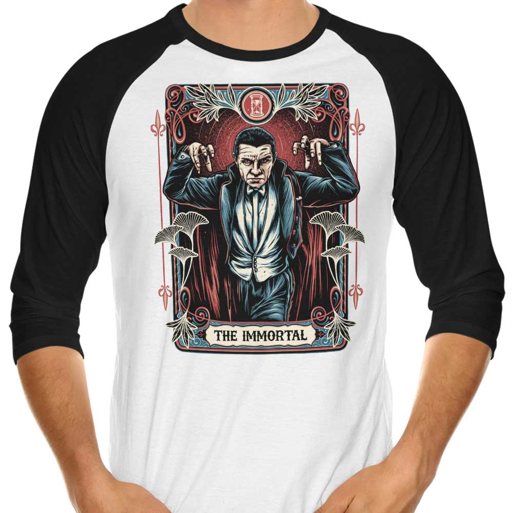 Glitchygorilla's The Immortal 3/4 Sleeve Stylish Raglan T-Shirt