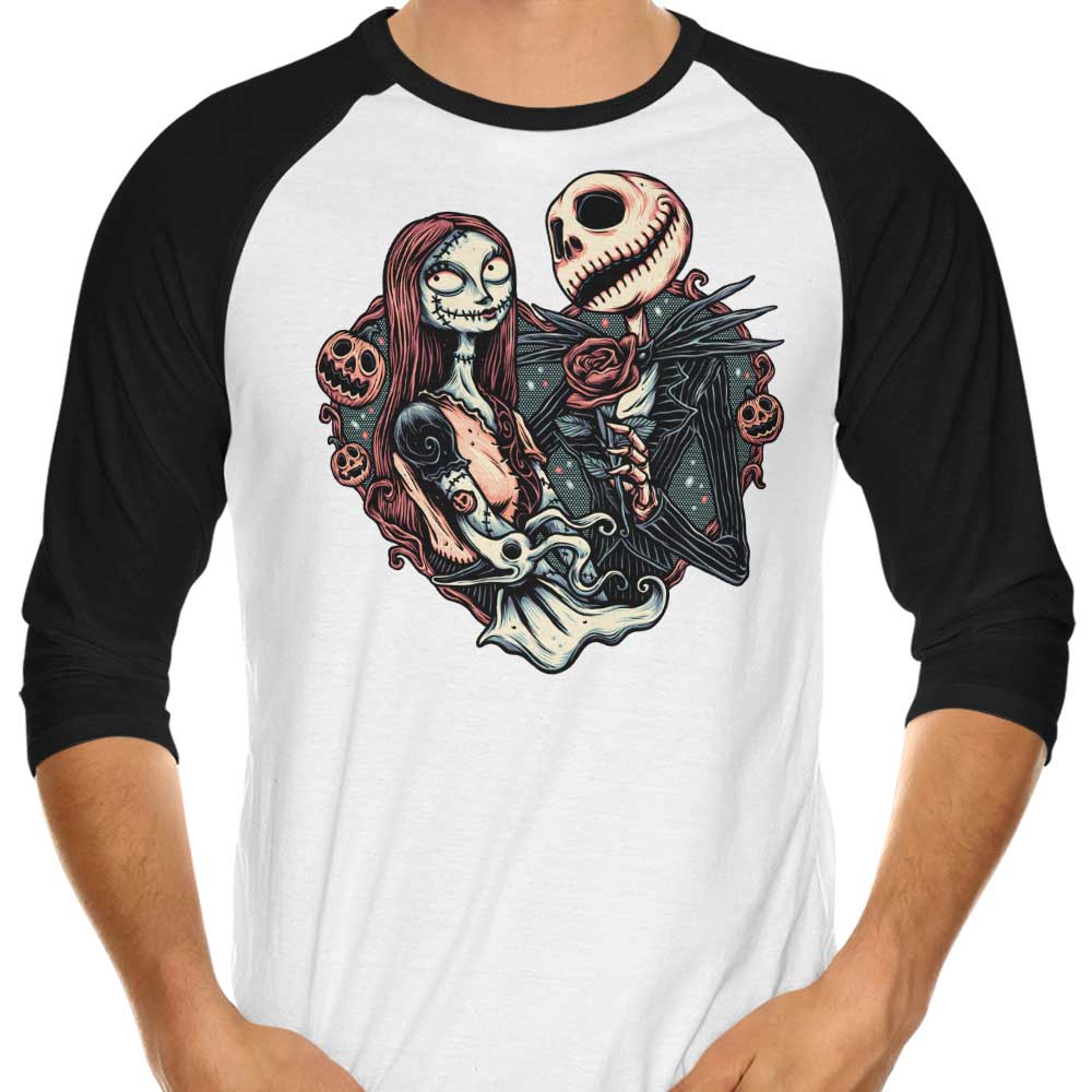 Momma Gorilla's Skeletal Love 3/4 Sleeve Raglan Stylish T-Shirt