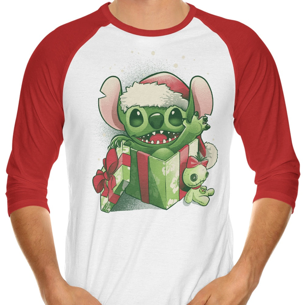 Episode 16 Christmas Experiment - Three - Quarter Sleeve Raglan Style T - Shirt for Fashion Lovers