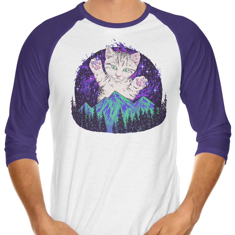Aurora Meowalis Stylish 3/4 Sleeve Raglan T - Shirt