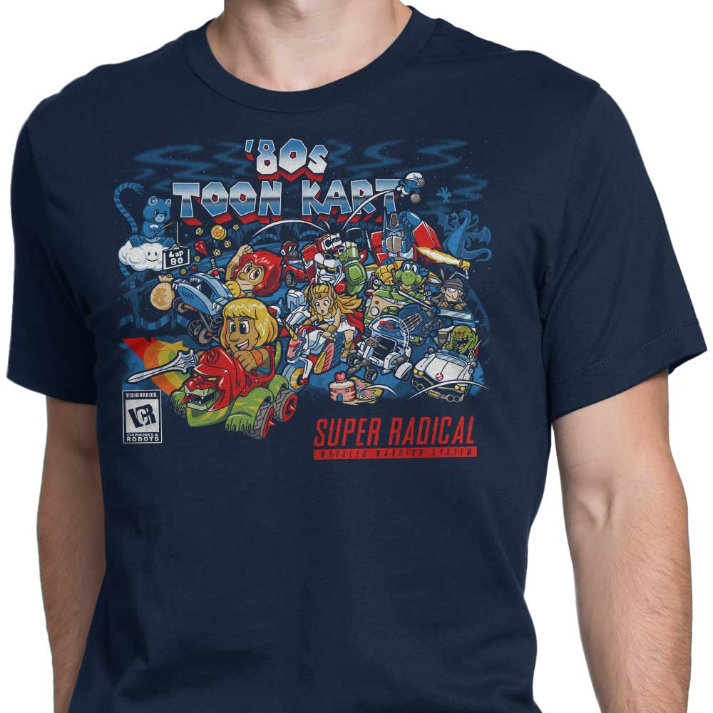 80's Toon Kart Retro Themed Men's Clothing - T-Shirts and Premium T-Shirts