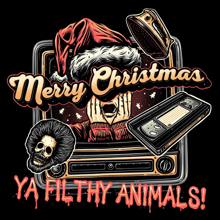 Stylish 3/4 Sleeve Raglan T-Shirt - Ya Filthy Animals Design