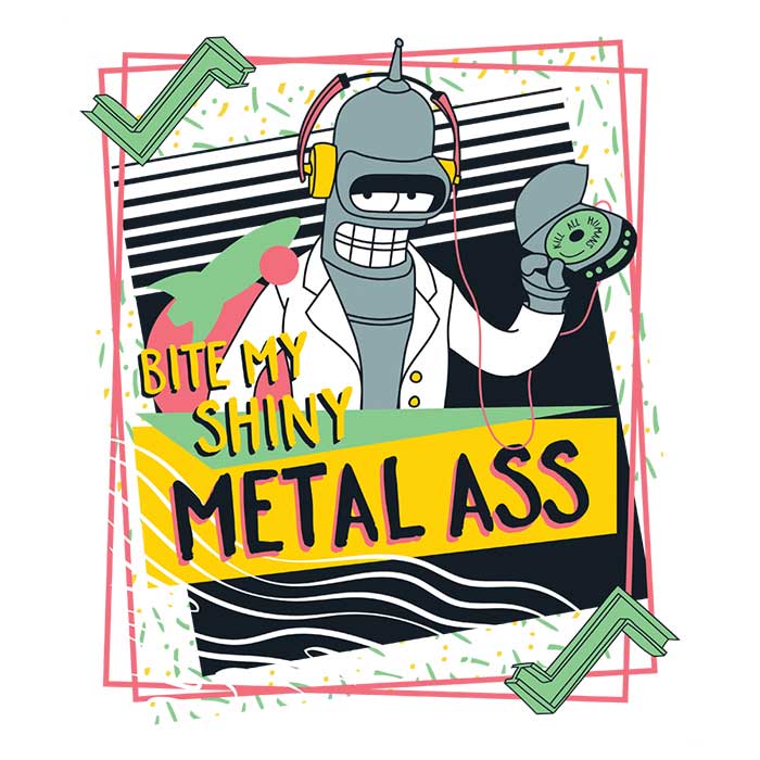 Mitch Ludwig's Bite Mine Three - Quarter Sleeve Raglan Style T - Shirt