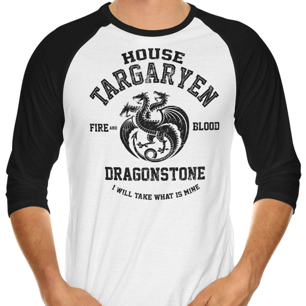 Alternative 'Fire and Blood' 3/4 Sleeve Raglan Style T-Shirt